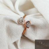 Herkimer Diamond Ring, Statement Ring, Adjustable Ring, Dainty Ring, Natural Gemstone Jewelry, Healing Chakras Ring, Wedding Gift, Gift idea